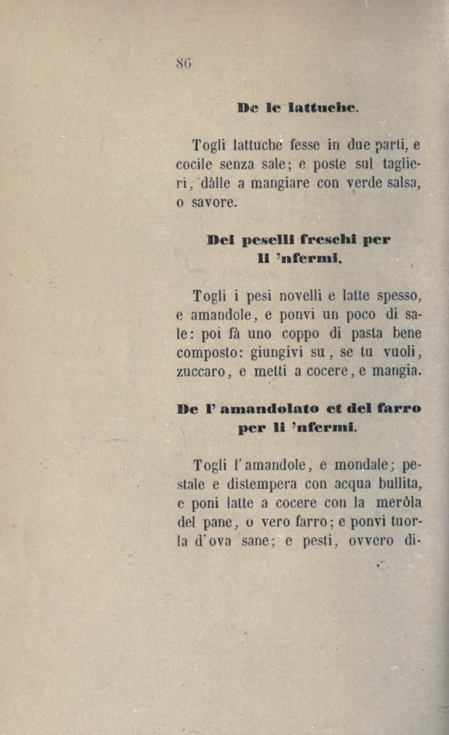 Fisch im Teigbecher - Originalseite aus Anonimo Toscano - Libro della cocina