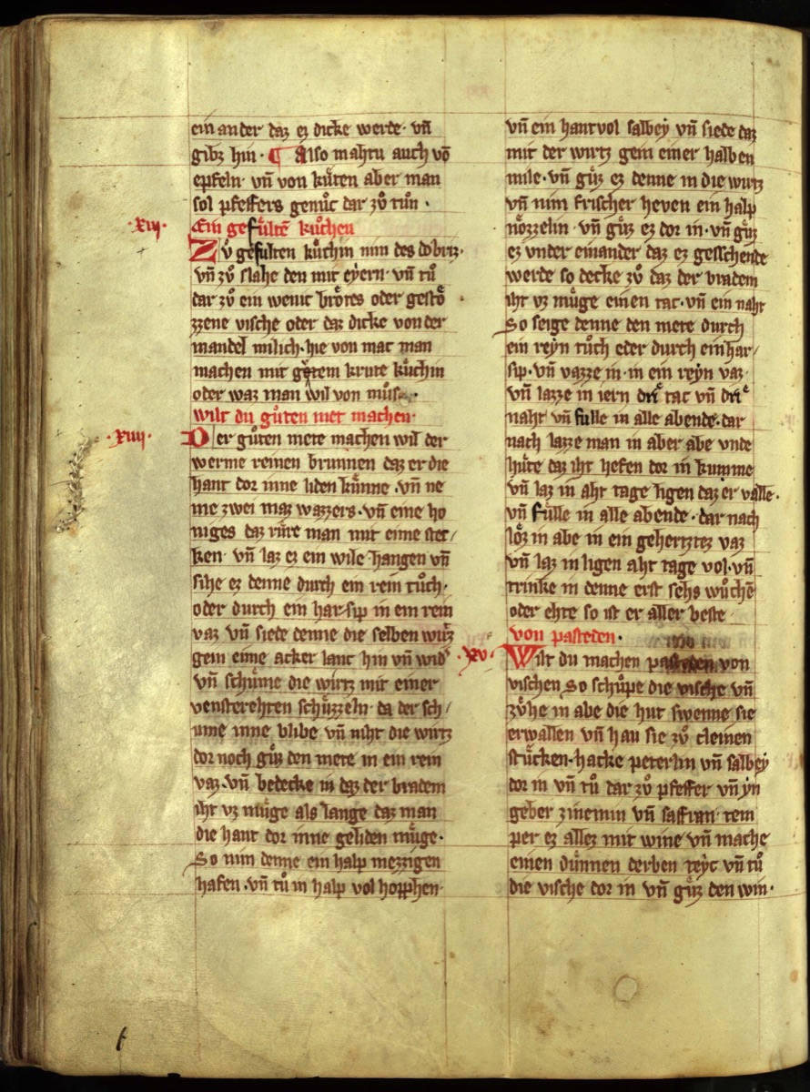 Vielseitige Füllung für Kuchen — Originalseite aus Das Buch von guter Speise