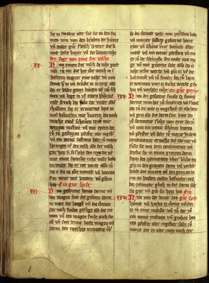 Königs-Hühner — Originalseite aus Das Buch von guter Speise