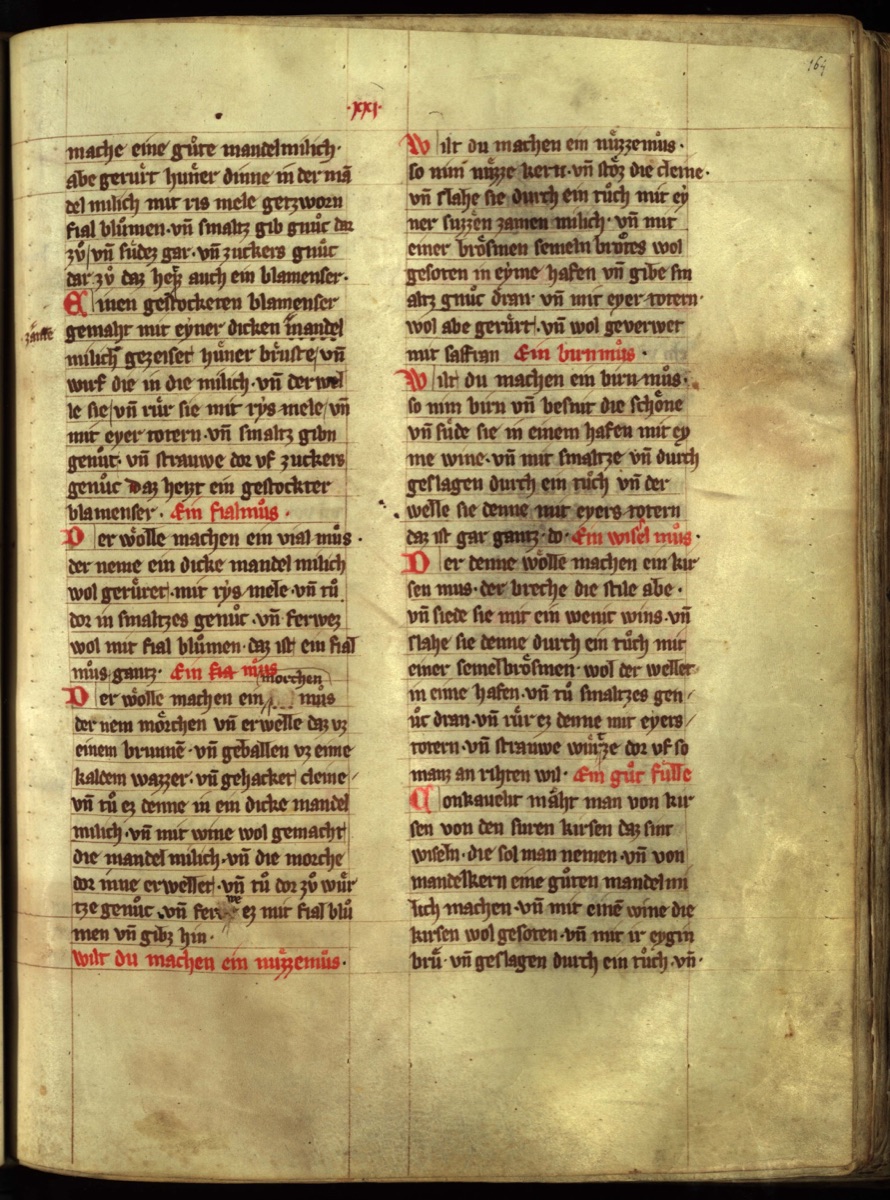 Cremiges Nussmus mit Safran — Originalseite aus Das Buch von guter Speise
