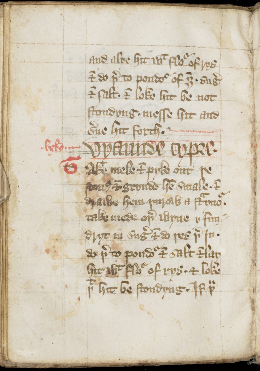 Zypriotischer Haferbrei mit Fleischvariante — Originalseite aus The Forme of Cury