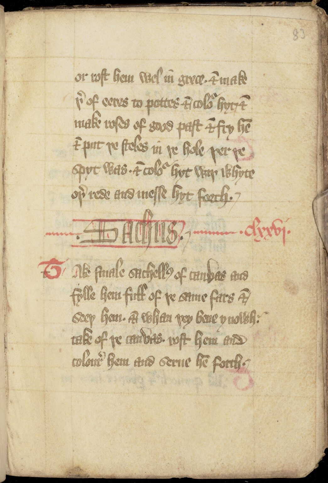 Gefüllte Leinensäckchen — Originalseite aus The Forme of Cury