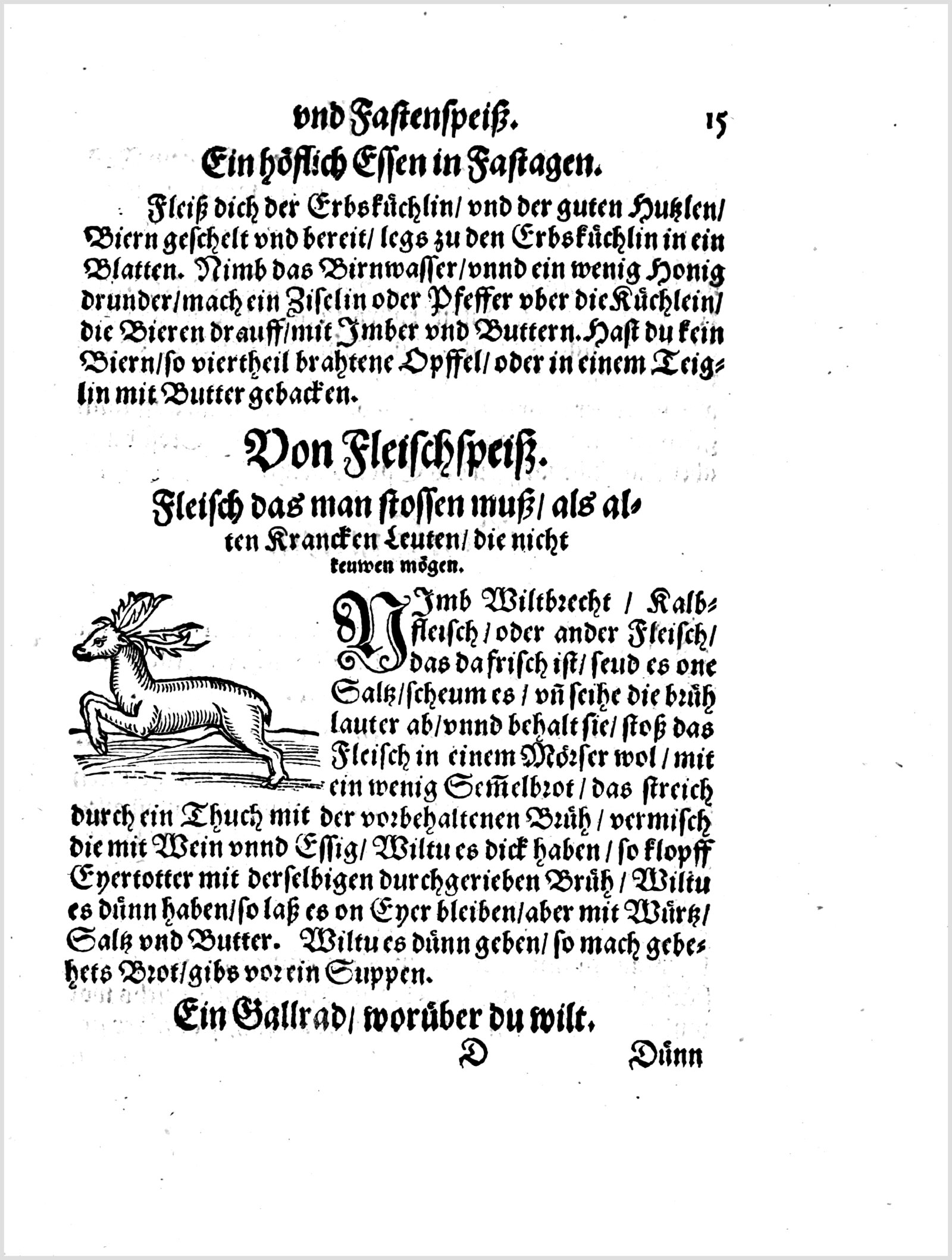Püriertes Fleisch für Kranke — Originalseite aus Koch und Kellermeisterei