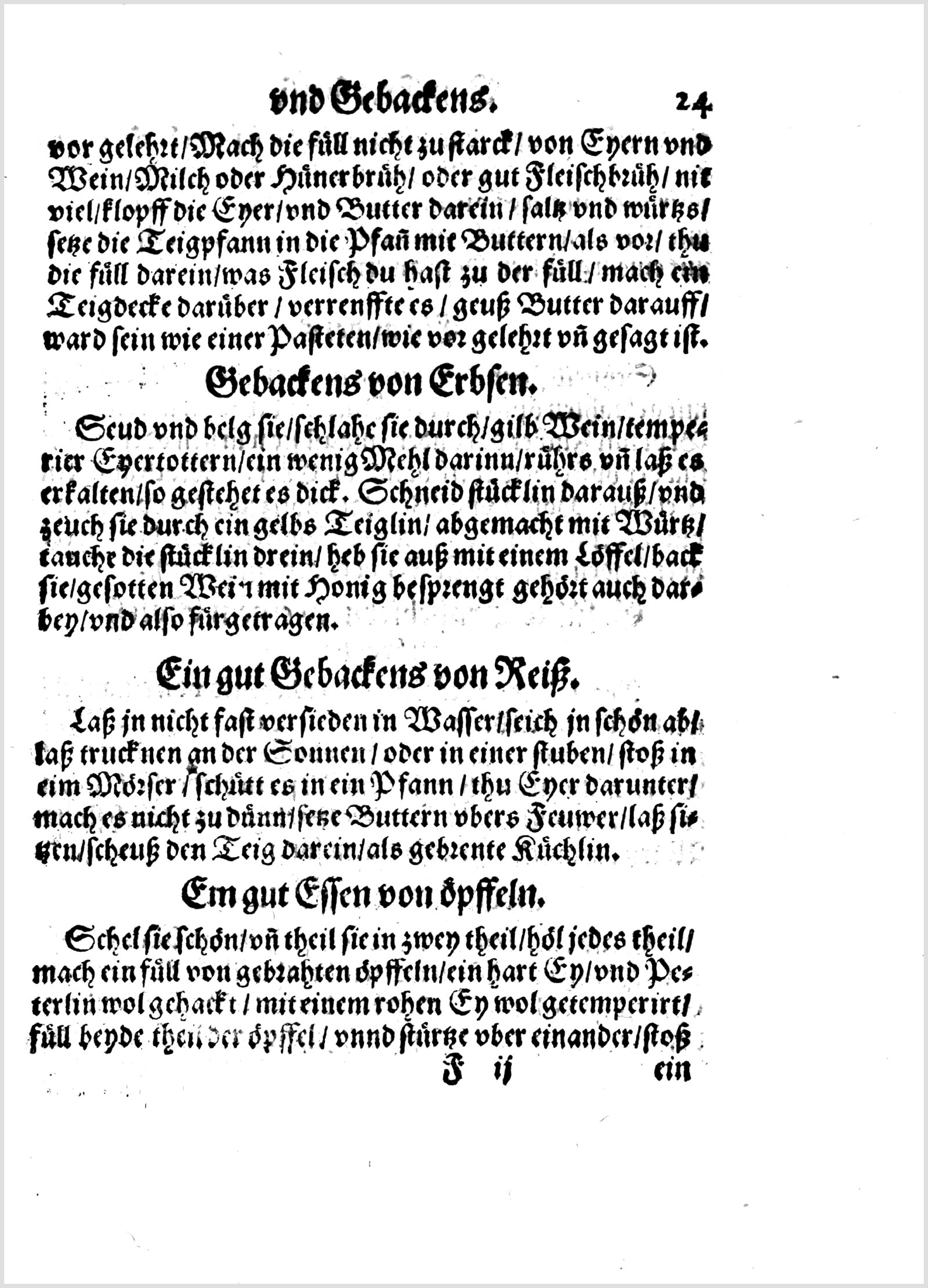 Gebackener Reisfladen wie Küchlein — Originalseite aus Koch und Kellermeisterei