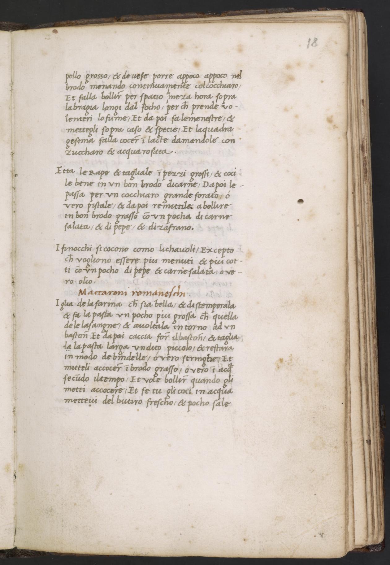 Roselli in Fleischbrühe mit Kräutern — Originalseite aus Libro de Arte Coquinaria