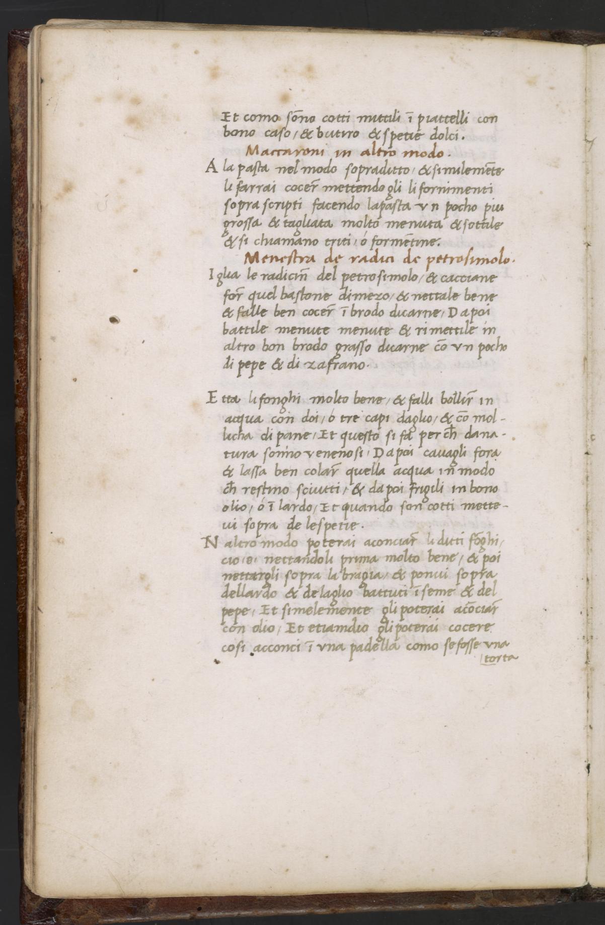 Kopfsalat, zubereitet wie Kürbis — Originalseite aus Libro de Arte Coquinaria