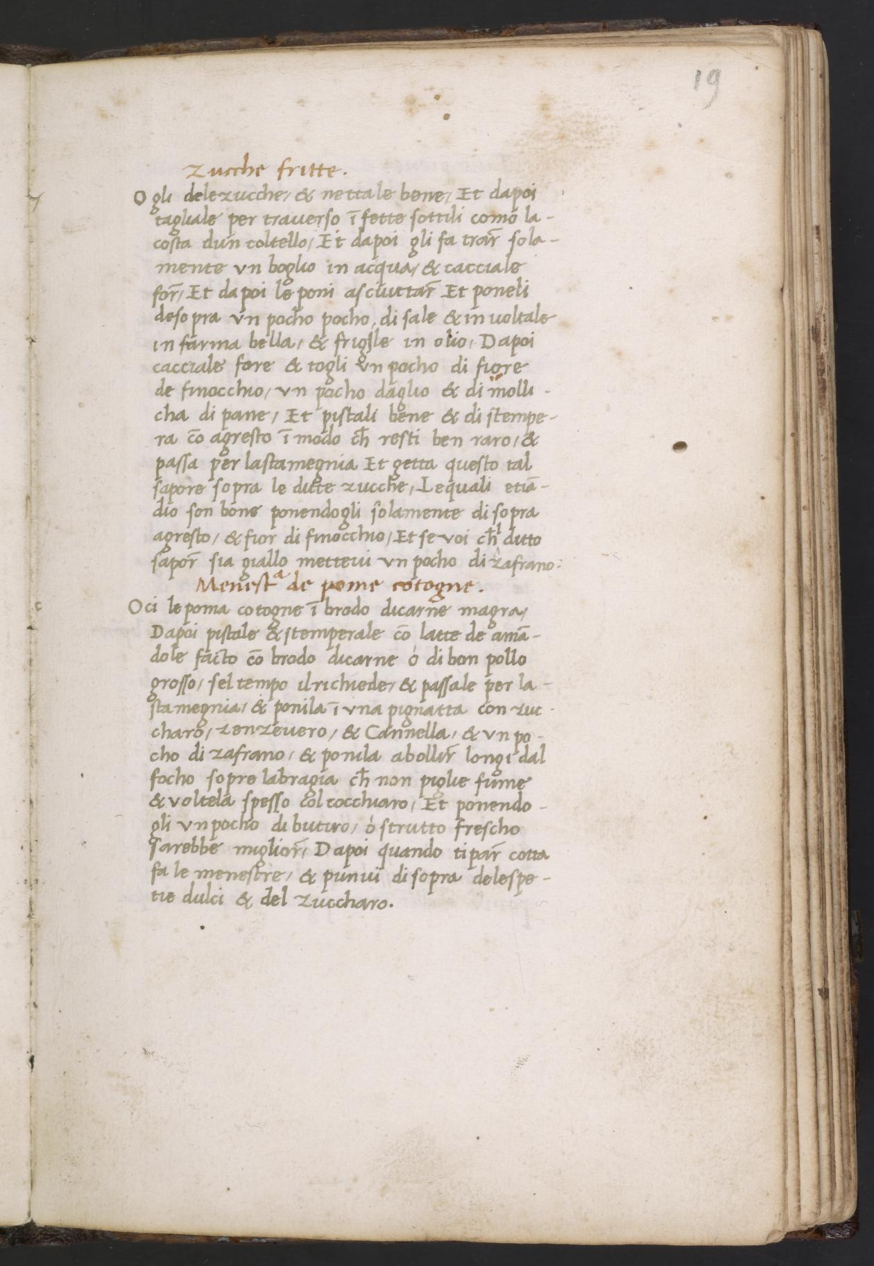 Römische Bandnudeln mit Käse und Gewürzen — Originalseite aus Libro de Arte Coquinaria