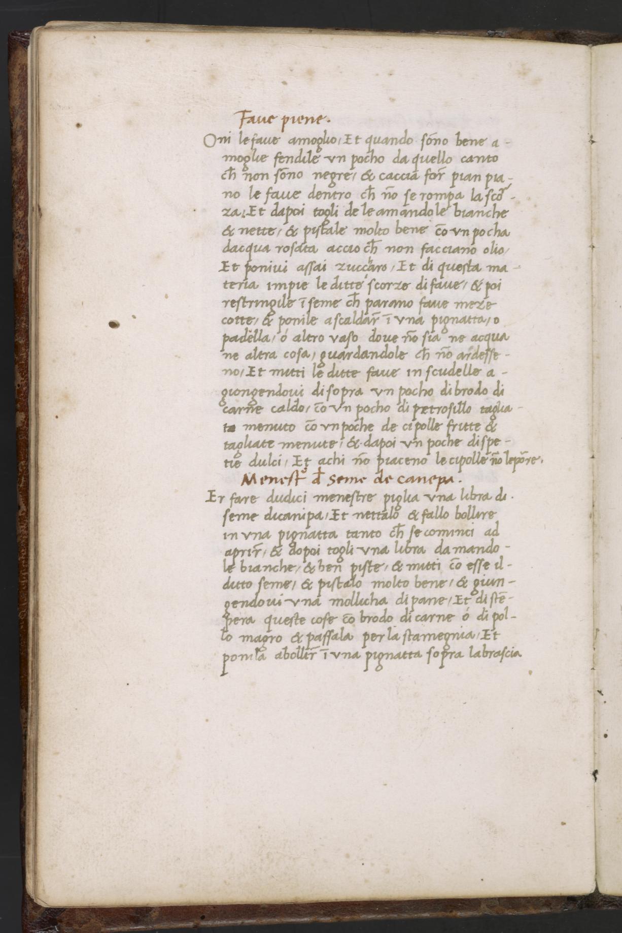 Petersilienwurzel-Mus in Brühe — Originalseite aus Libro de Arte Coquinaria