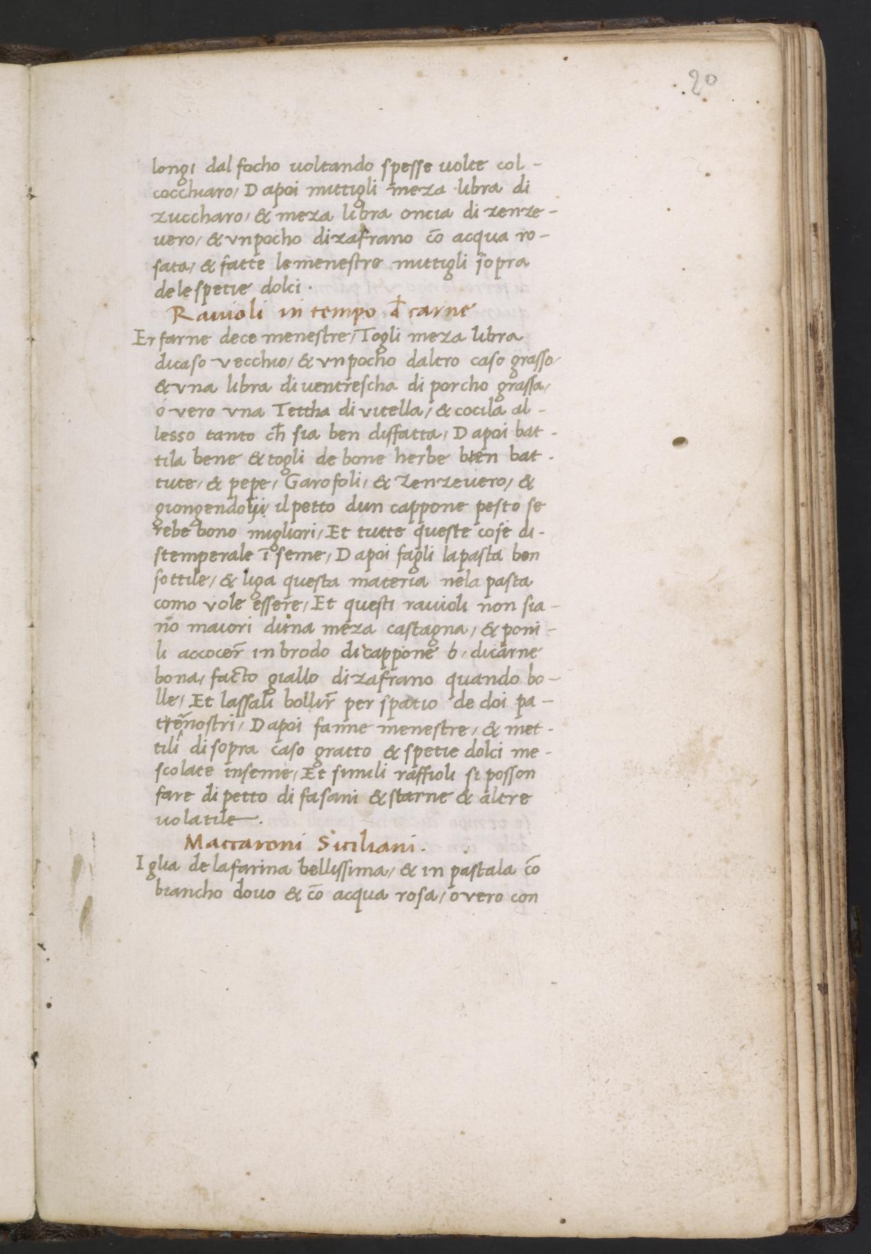 Gebratener Kürbis mit Verjus-Sauce — Originalseite aus Libro de Arte Coquinaria