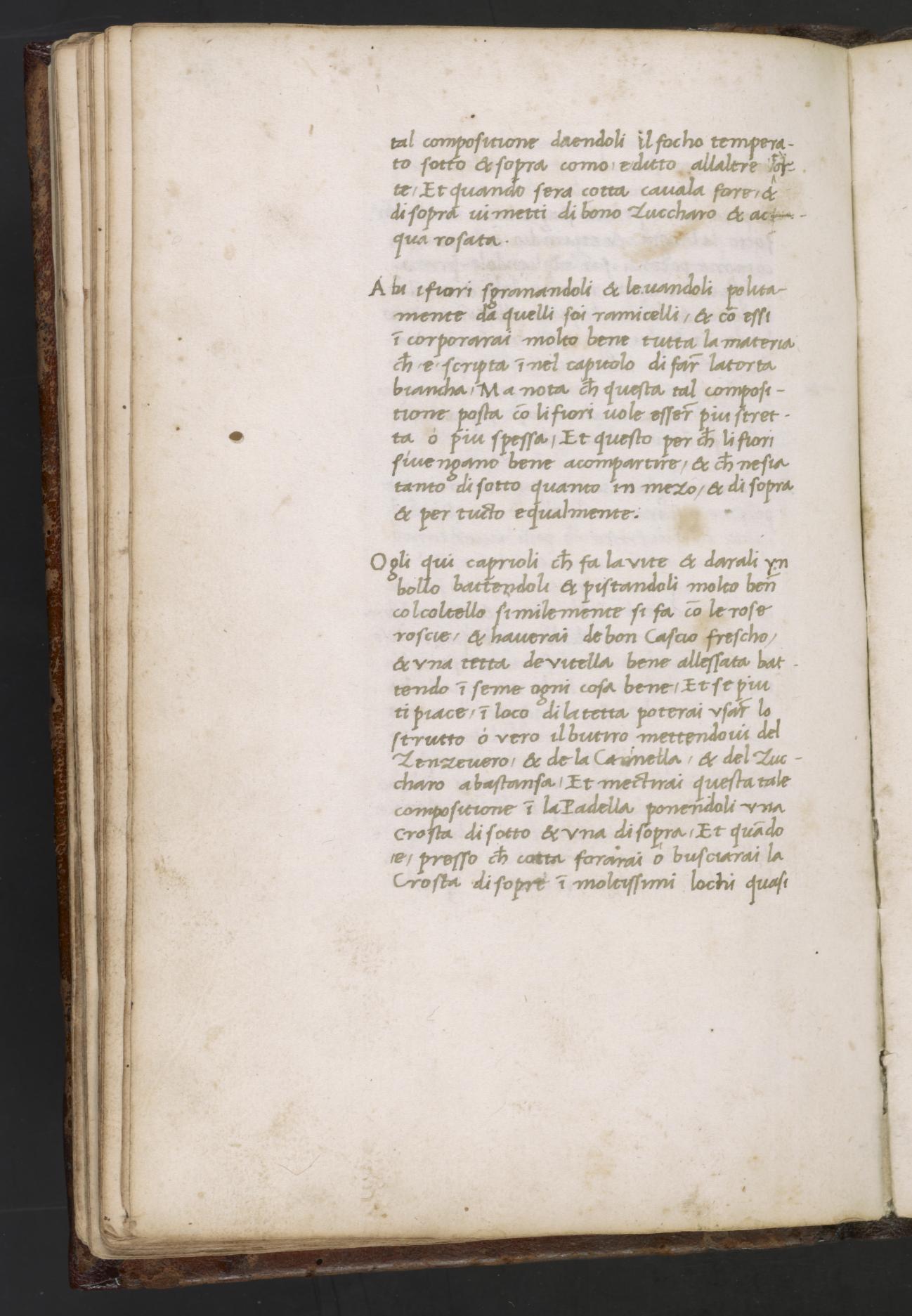 Torte mit Weinranken und Rosen — Originalseite aus Libro de Arte Coquinaria