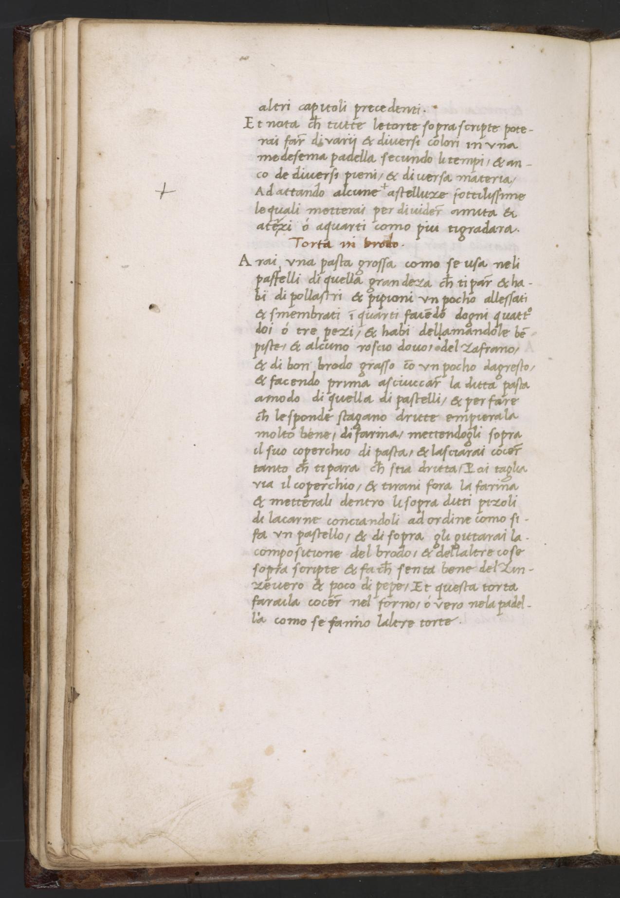 Pastete in Brühe — Originalseite aus Libro de Arte Coquinaria