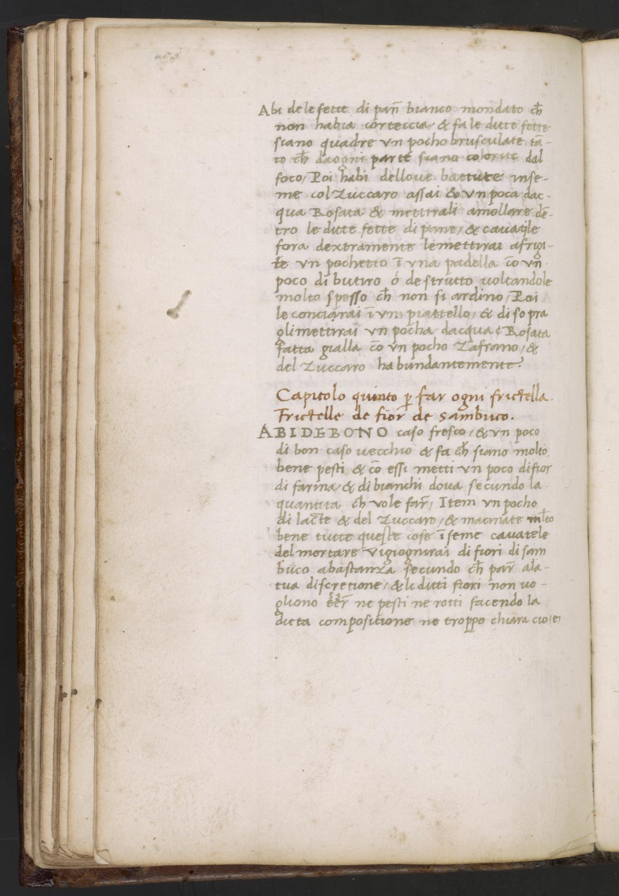 Vergoldete Brotschnitten — Originalseite aus Libro de Arte Coquinaria