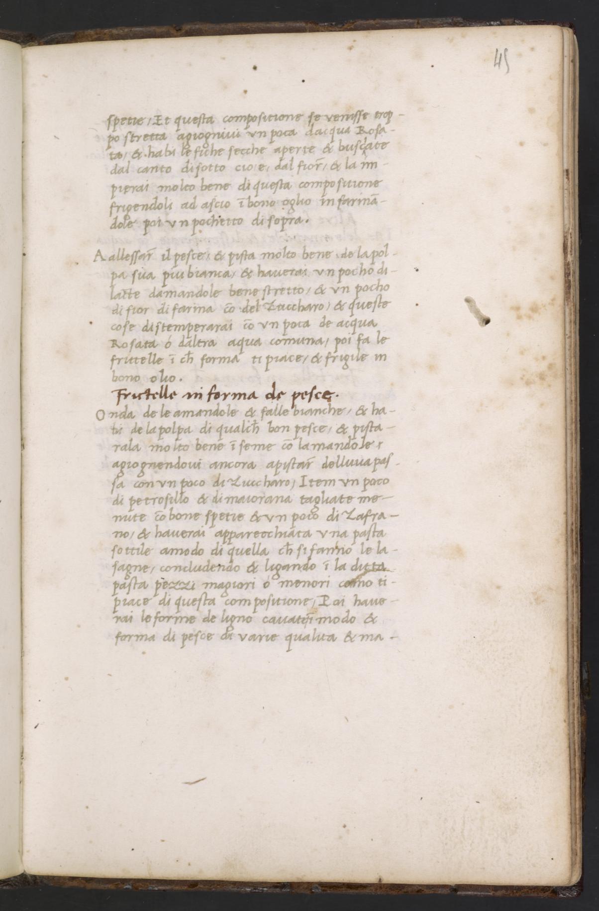 Apfelküchlein mit Hefe — Originalseite aus Libro de Arte Coquinaria