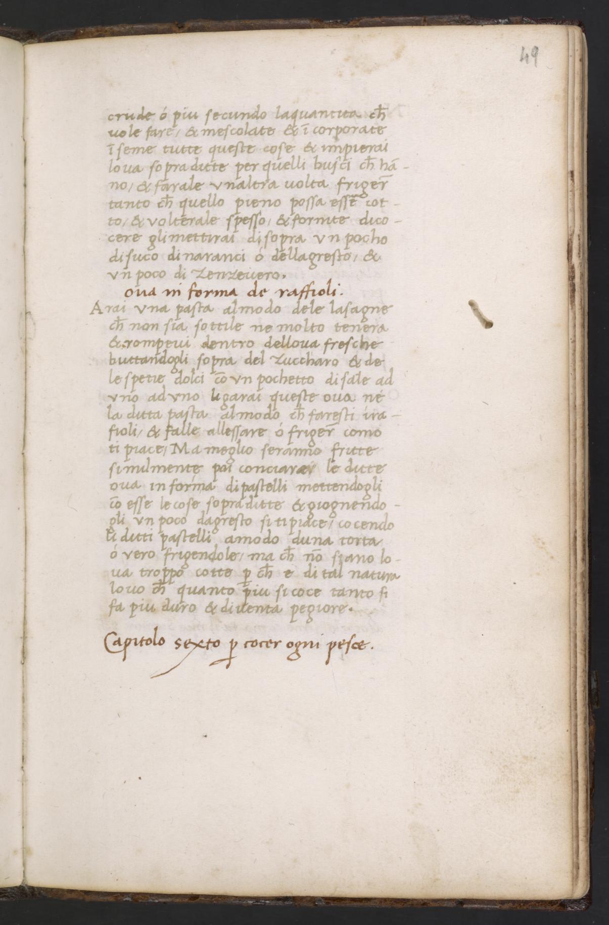 Spiegeleier nach Florentiner Art — Originalseite aus Libro de Arte Coquinaria
