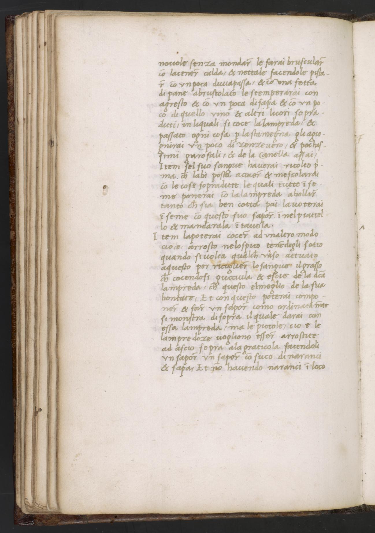 Muscheln mit Verjus und Petersilie — Originalseite aus Libro de Arte Coquinaria