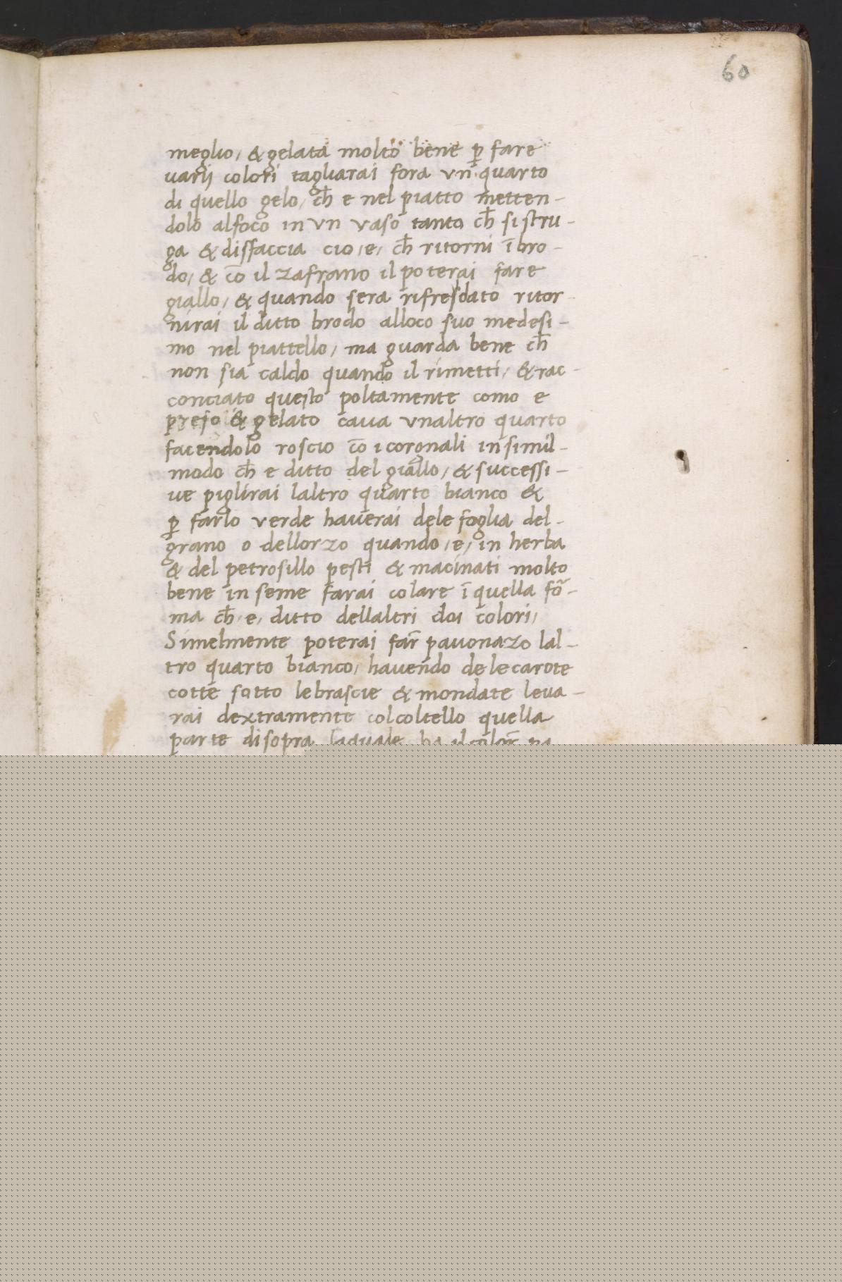 Süßwasser-Agoni, gesotten oder gebraten — Originalseite aus Libro de Arte Coquinaria