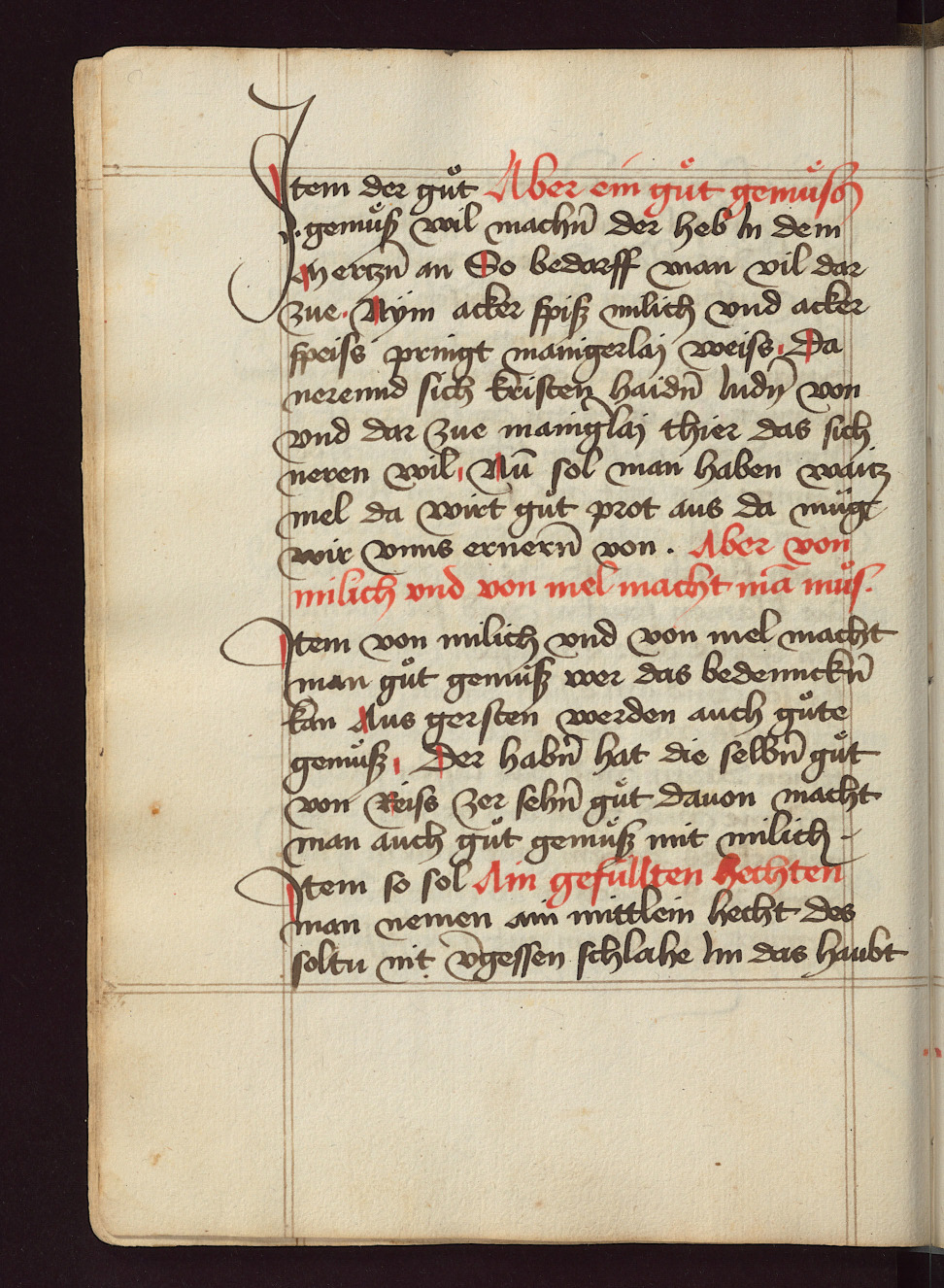 Gefüllter Hecht vom Rost - Originalseite aus Kochbuch des Meisters Hans