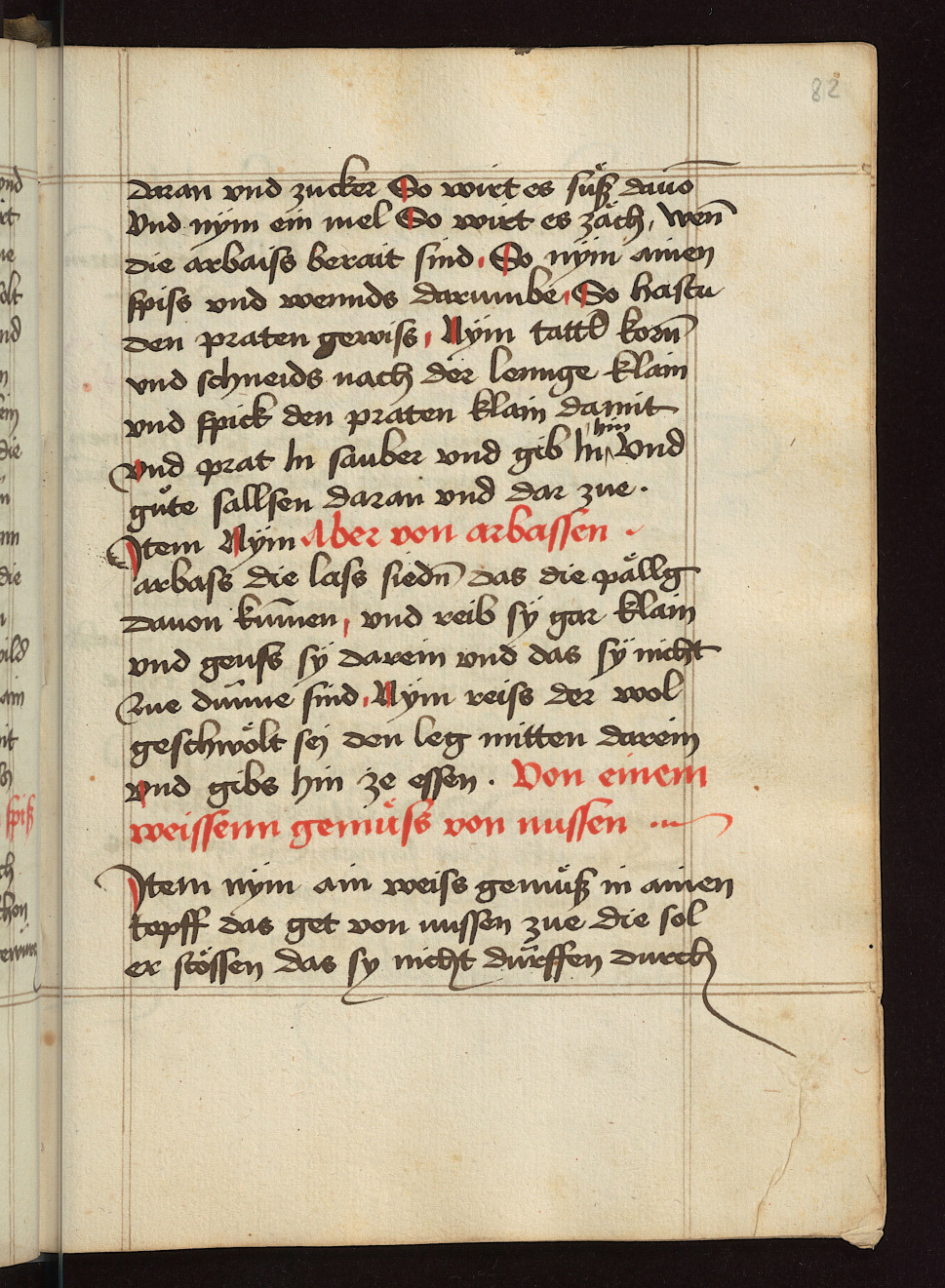Weißes Nussmus mit Sauermilch - Originalseite aus Kochbuch des Meisters Hans
