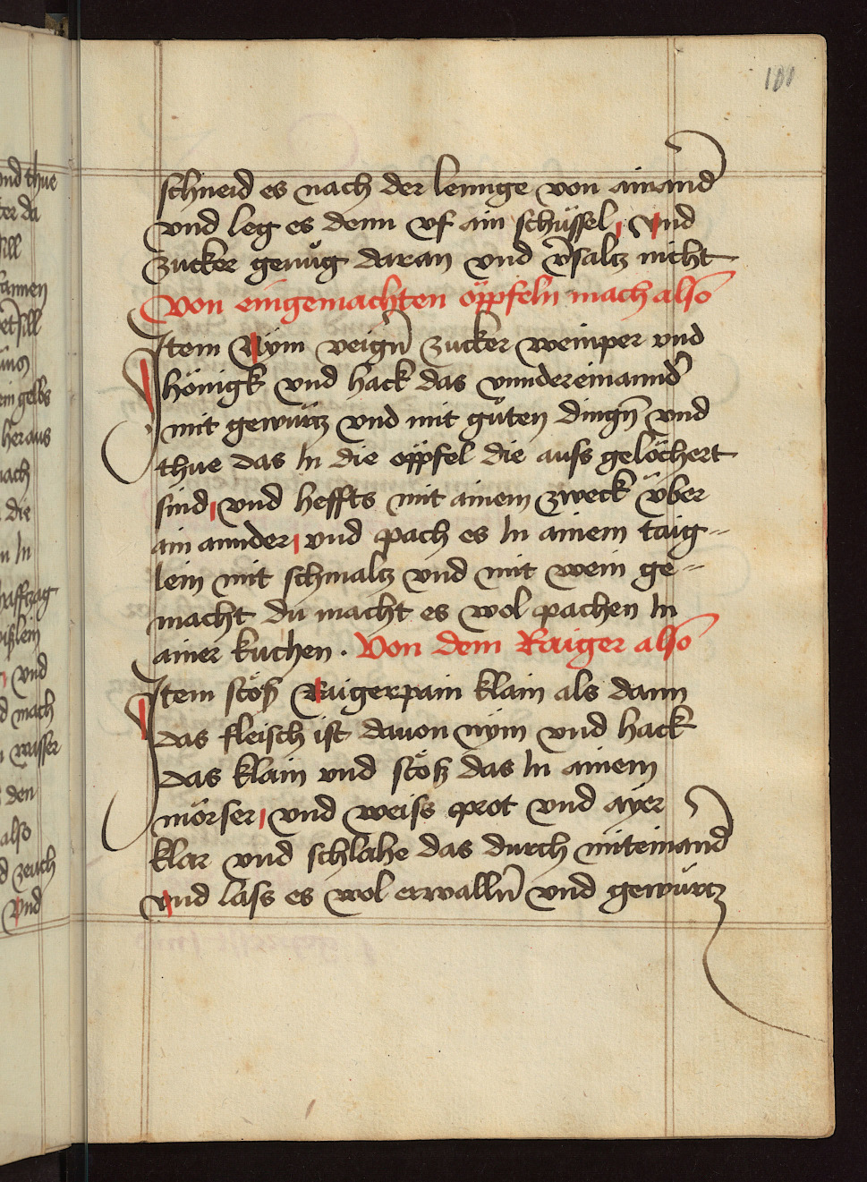 Reihermus - Originalseite aus Kochbuch des Meisters Hans