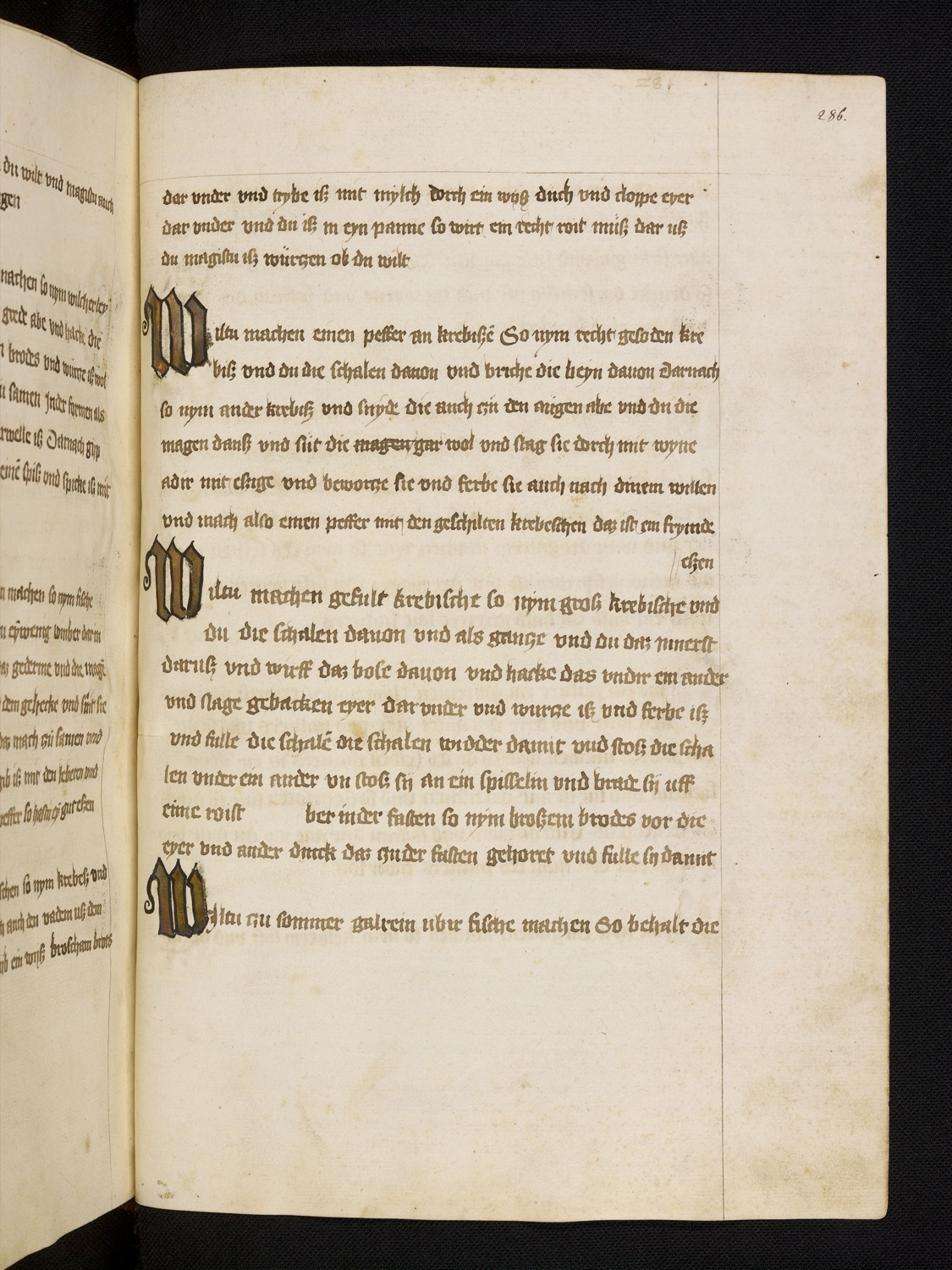 Krebs-Pfeffer-Sauce - Sauce Américaine, 450 Jahre vor Escoffier - Originalseite aus Rheinfränkisches Kochbuch