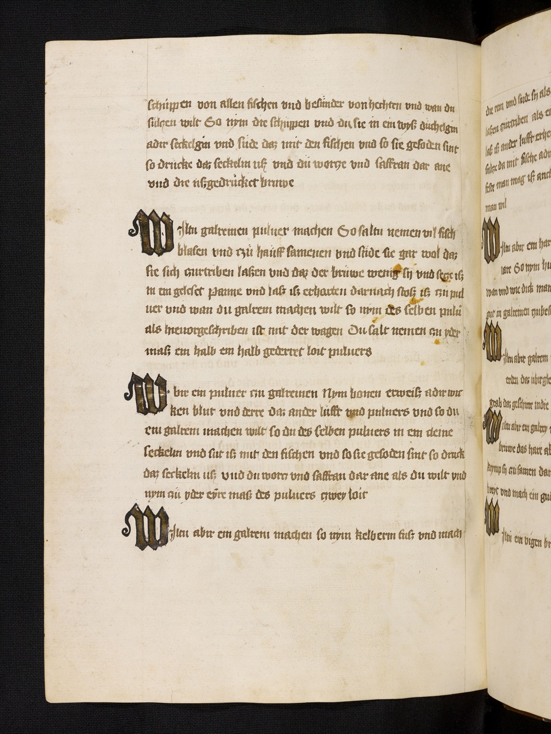 Vegetarisches Gelatine-Pulver für die Fastenzeit - Hülsenfrucht-Mehl oder Wacholder-Blut - Originalseite aus Rheinfränkisches Kochbuch