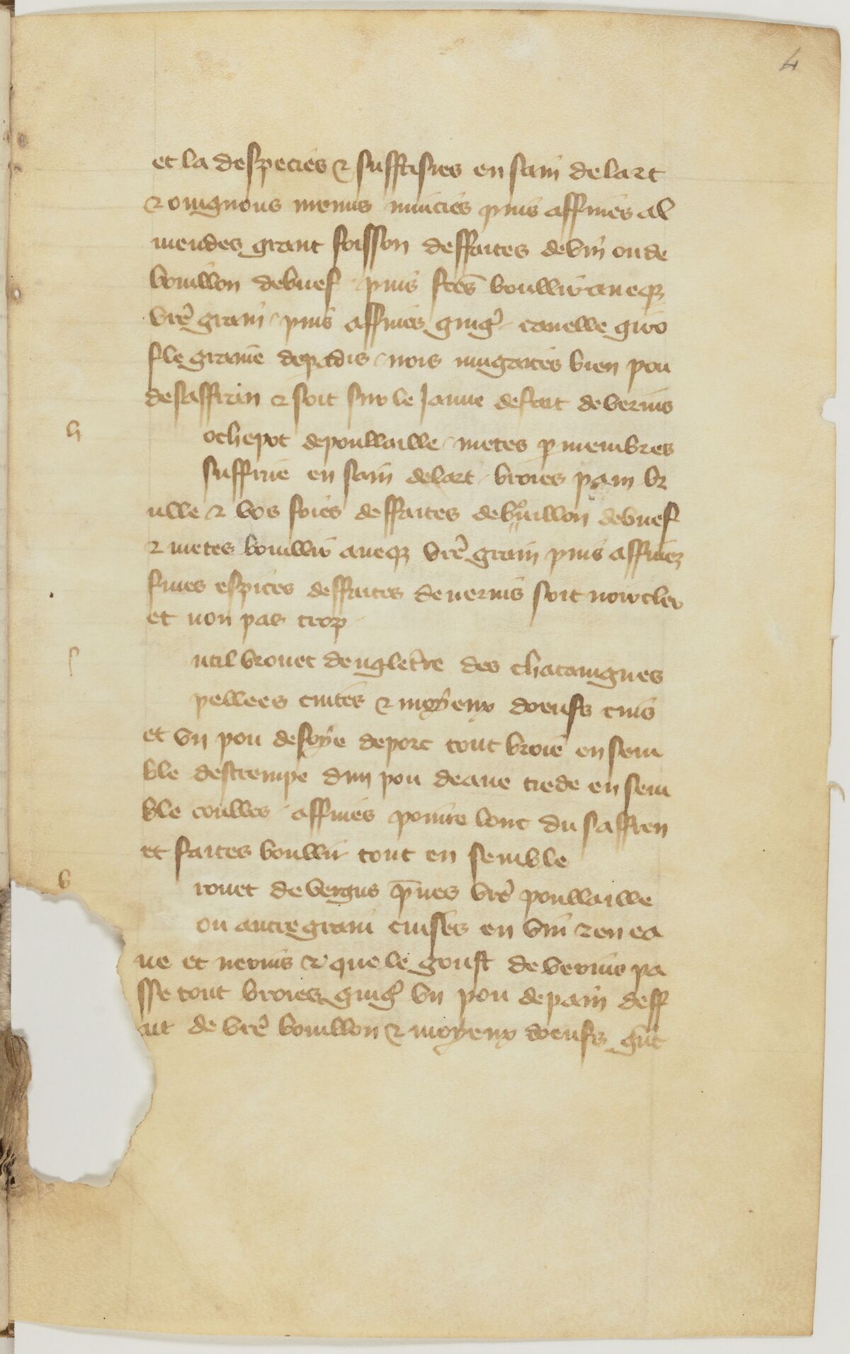Fasten-Eintopf mit Erbsen, Bohnen und Eiern — Originalseite aus Le Viandier de Taillevent