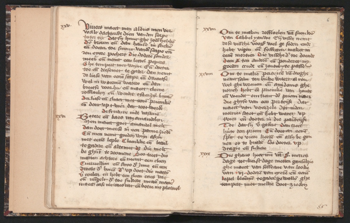 Eberkopf im Teigmantel — Originalseite aus Von guten und edlen Speisen (Wel ende edelike spijse)